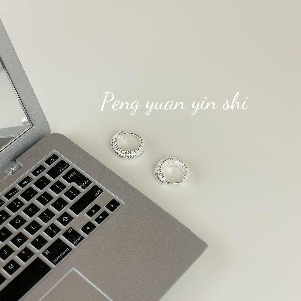 Su Chuang Серьга-кафф из стерлингового серебра S925 с витым геометрическим дизайном - Женские аксессуары для ушей в корейском стиле, высокого класса