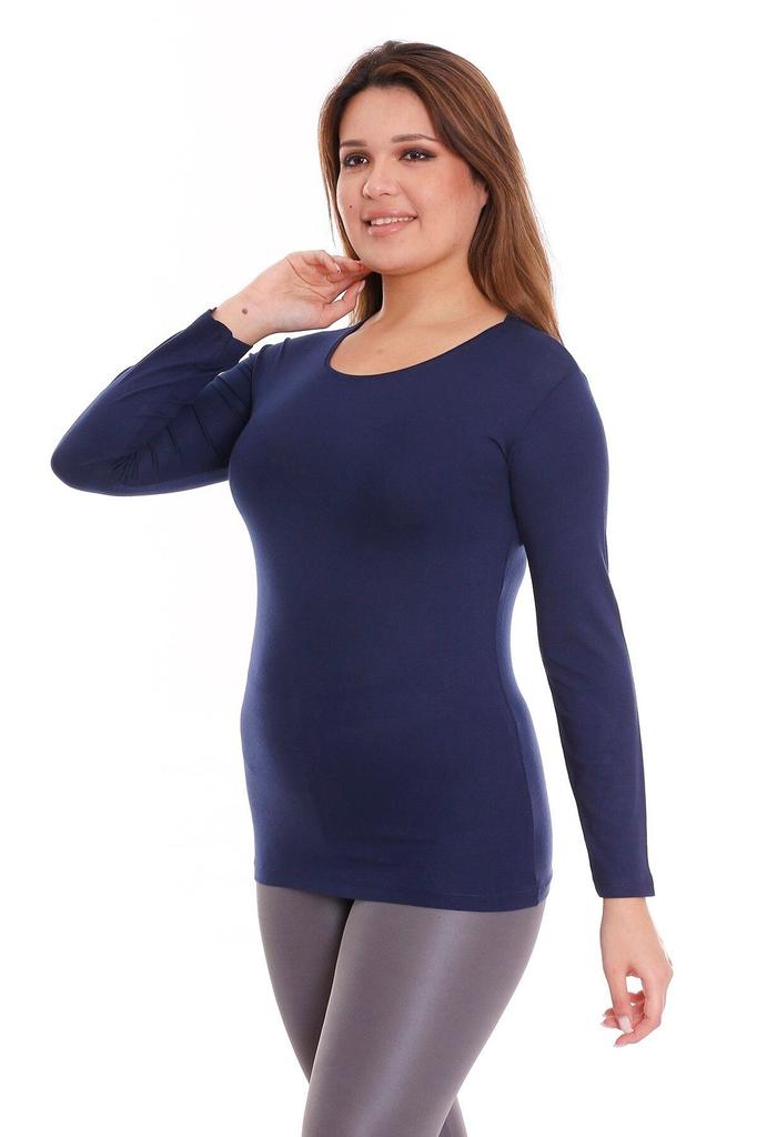 Женская мода, боди большого размера, большие размеры, круглый вырез, длинный рукав, вискоза, розовое боди