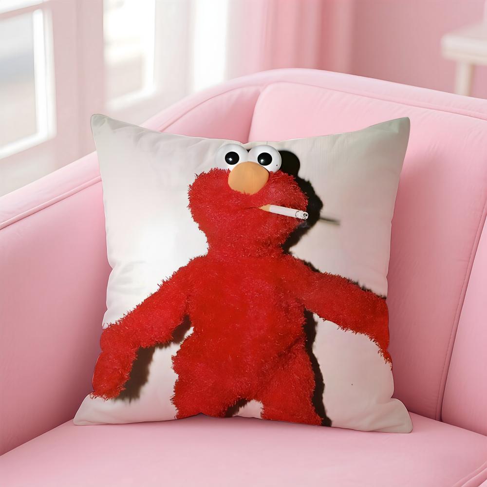 EElmo Cushion Cover Pillow Case Soft Friendly Fabric Concealed Zipper