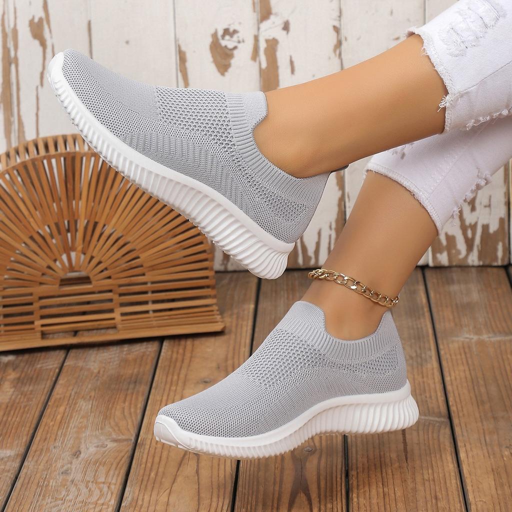 Women Vulcanized Shoes New High Quality Women Sneakers Slip On Flats Shoes Women Loafers Walking Flat
