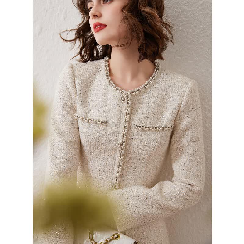Elegant Sequined A-Line Midi Dress