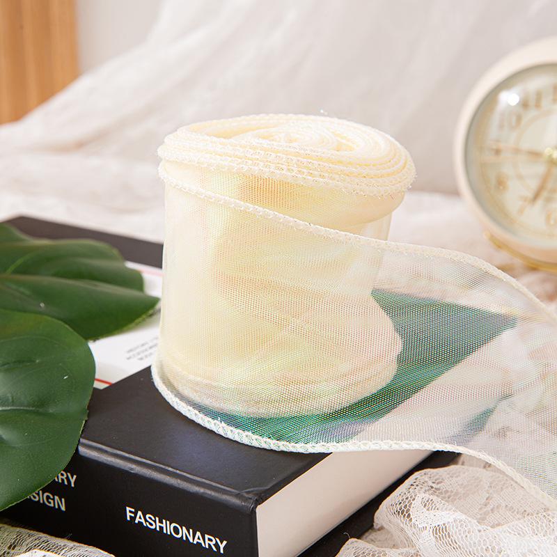 6 см перламутровая лента из пряжи «рыбий хвост» для создания цветочных букетов, подарков и украшений для тортов своими руками