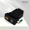 2 In 1 Dual Switch 12V LED Horizontal Push Button Front Rear Fog Seat Heater Lock For Toyota 4Runner FJ Landcruiser 100 Prado Battery Switches5