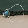 Labradorite Pendant-Handmade Gemstone 925 Sterling Silver Charm Pendant
