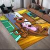 Квадратный ковер Scooby-Doo Classic Element, Нескользящий коврик для пола в спальню, Идеальный подарок для фанатов.chl
