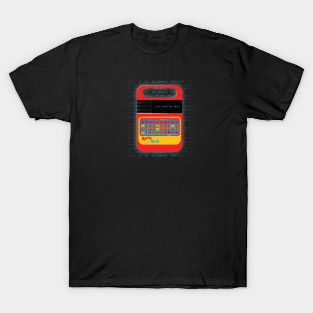 Asian Size Men Black Print T-shirt Nostalgic Toys - Lonely Computer No-Cut Heat Transfer Print Cotton Tshirt