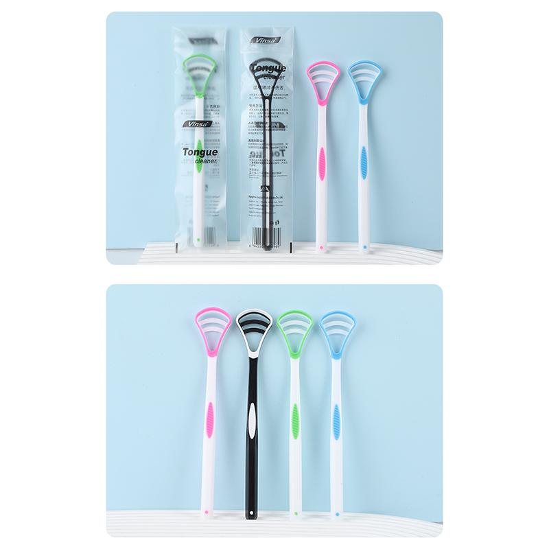 Silicone Tongue Scraper 1PCS Ergonomic Grip for Daily Oral Health Effortlessly Cleans Tongue Surface