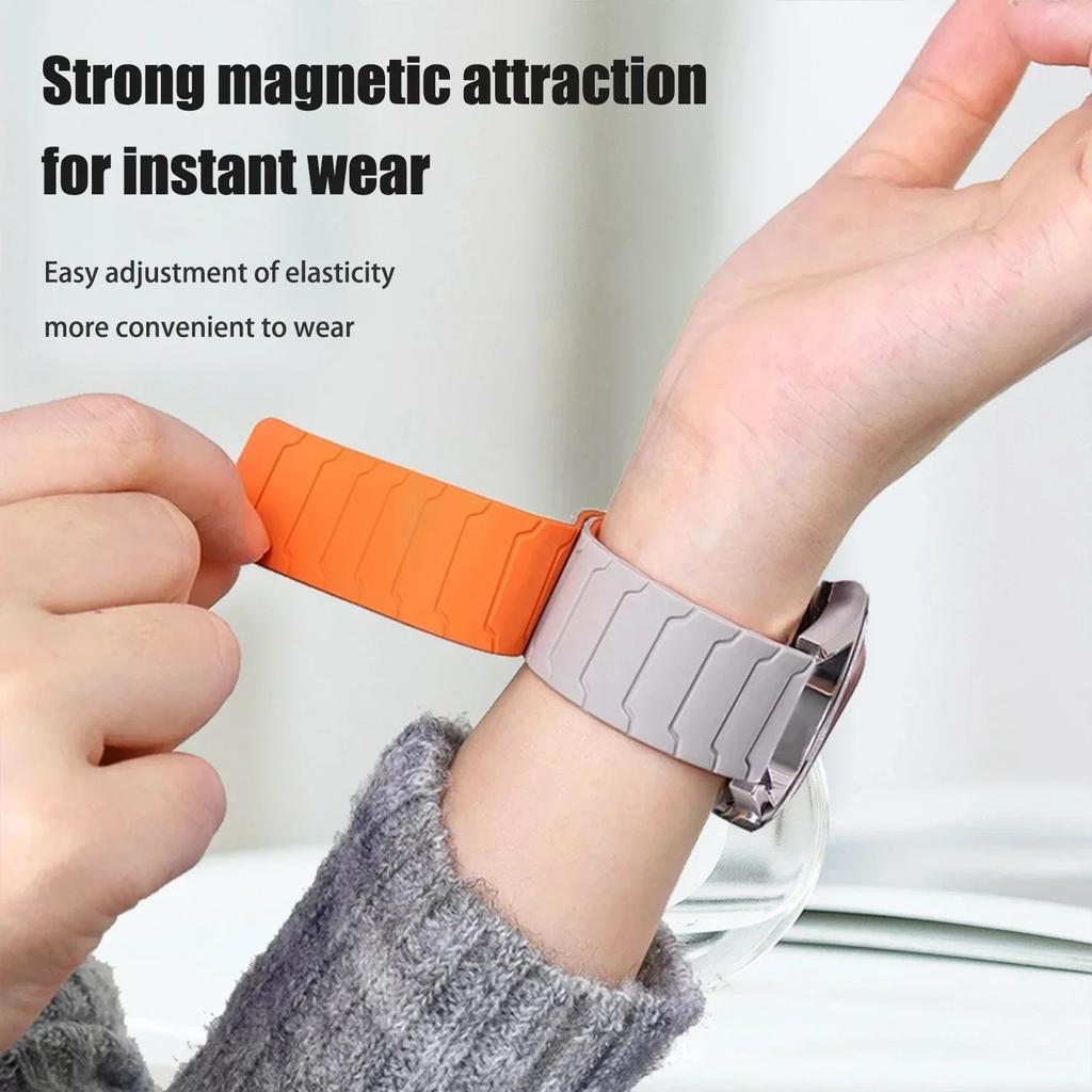 Magnetic Strap For Realme Watch 3 2 S Pro Band Replace Bracelet Correa For Amazfit GTR 4 3/GTS 4 2 Silicone 20mm 22mm Wristband