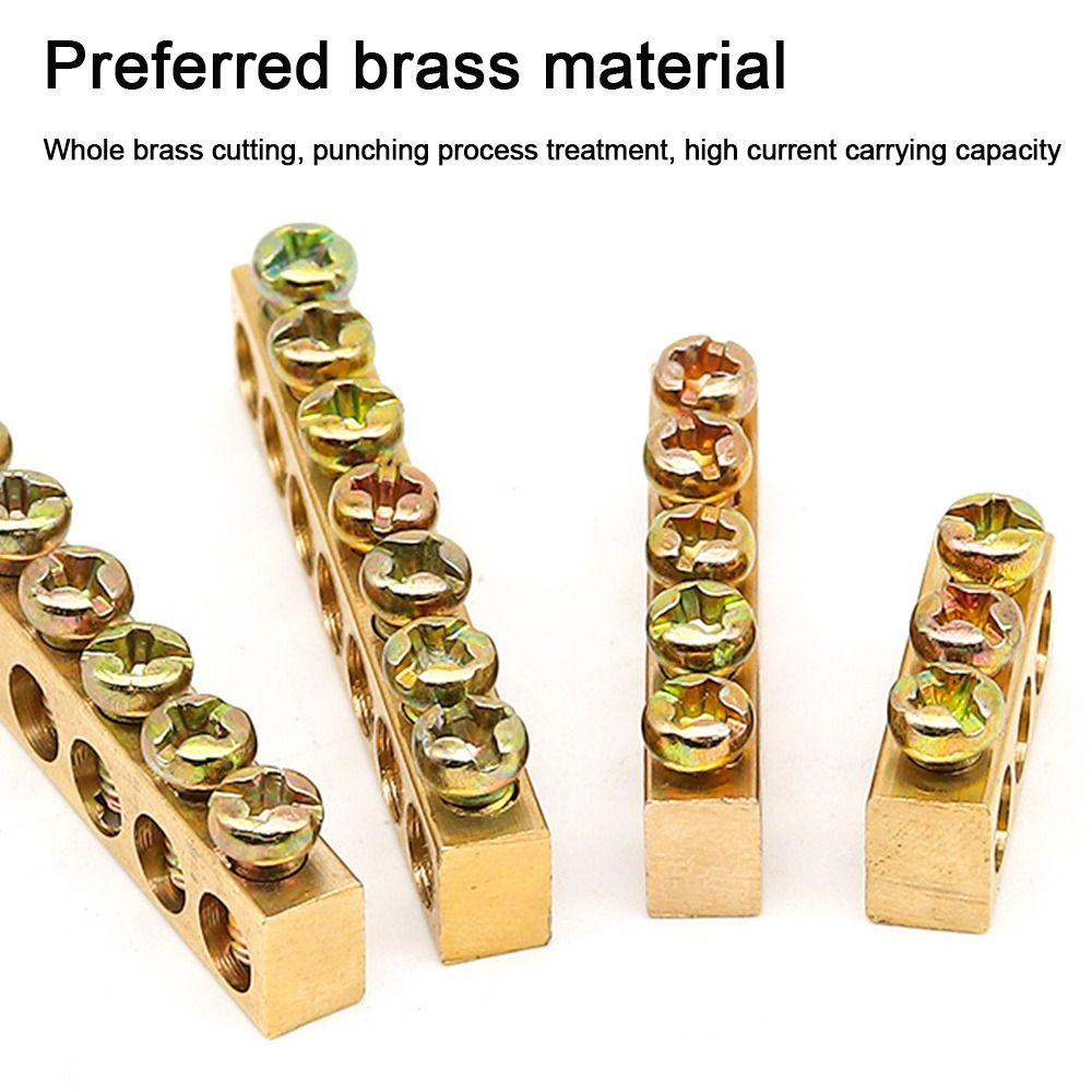 Copper Wire Connector Multi-specification Terminal Block Brass Row Junction Box Electrical