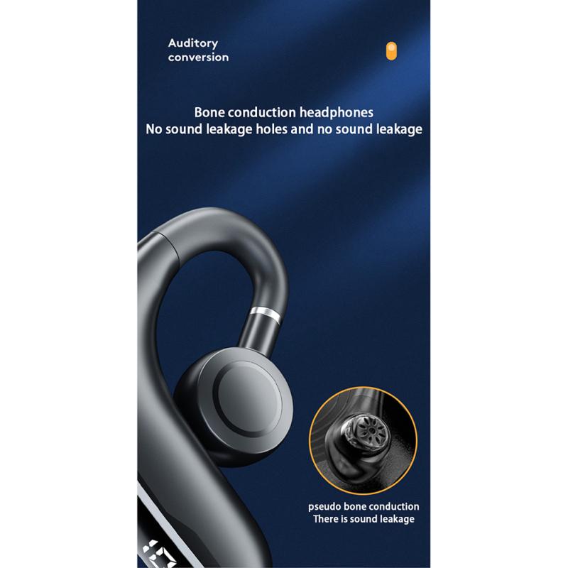 Гарнитура W8 Bluetooth-совместимая 5.1 с вибратором костной проводимости, динамиком подвесного типа, настоящим стерео