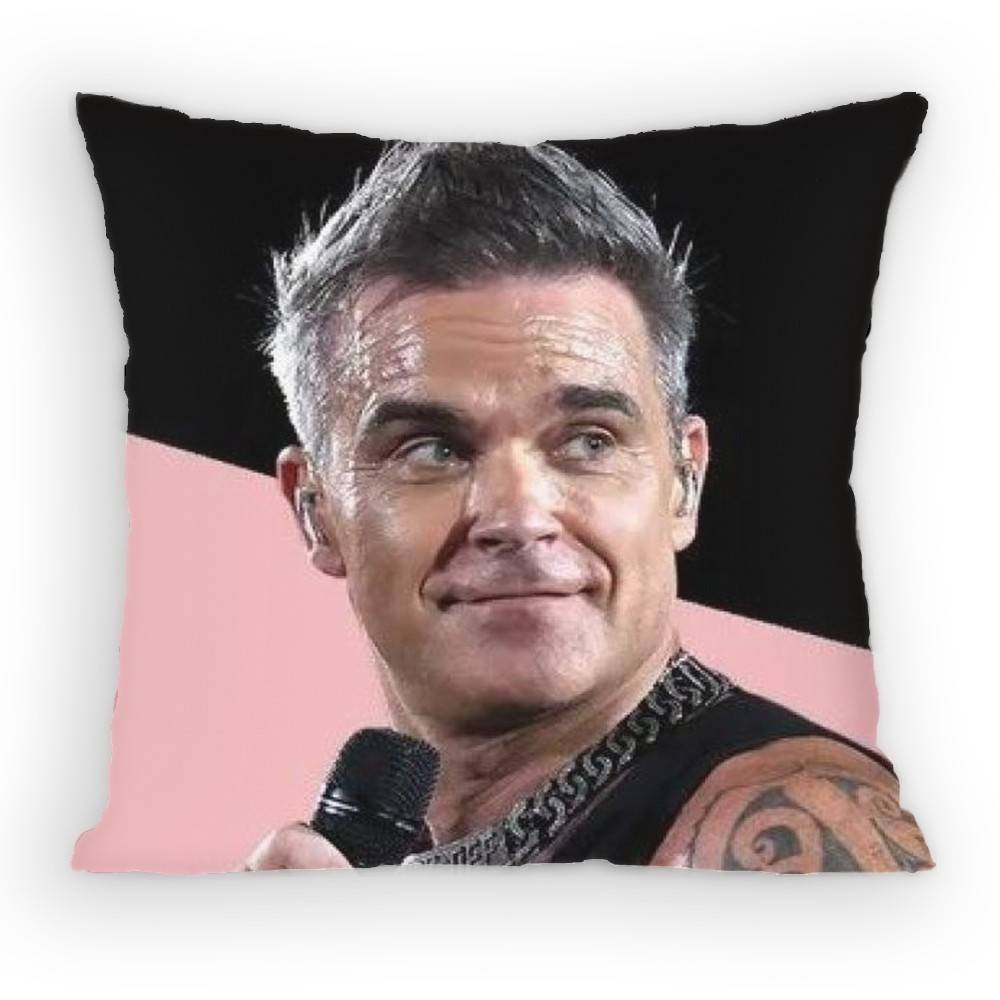 Singer RRobbie WWilliams Pillow Case Sofa Living Room Bedroom Headboard Backrest Cushion Square Cushion Nap Time
