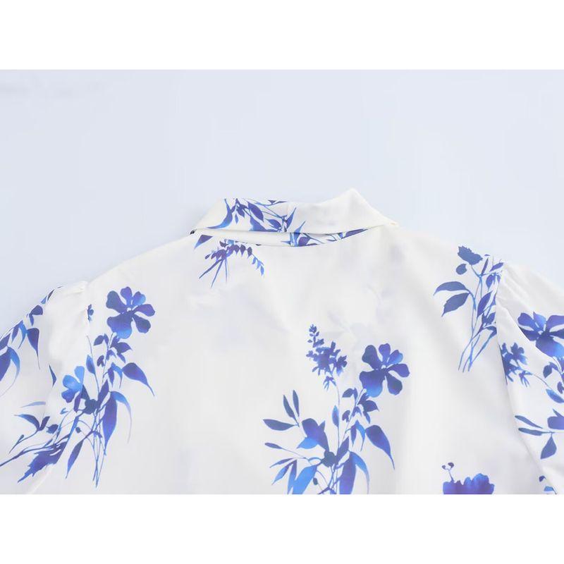 Kaslead New Arrival Women's Clothing Fashion Style Fashion Minimalist Print Gold Double Breasted Lace-up Long Sleeve Dress