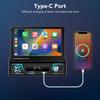 CarPlay Android Auto Car Stereo 7-дюймовый выдвижной экран Bluetooth RDS AM FM Радио Мультимедиа MP5 Плеер