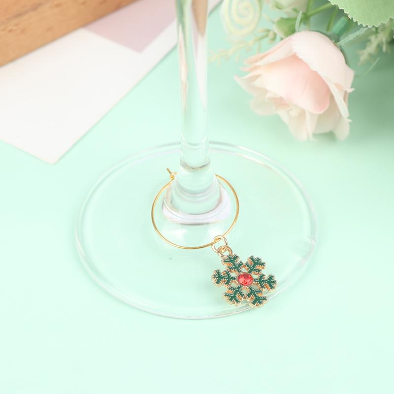 20Pcs Christmas Wine Glass Markers Holiday Drink Marker Charms for Wine Glasses