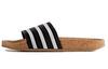 Женские кроксы Adilette Cork 'Черный' Женские BA7211