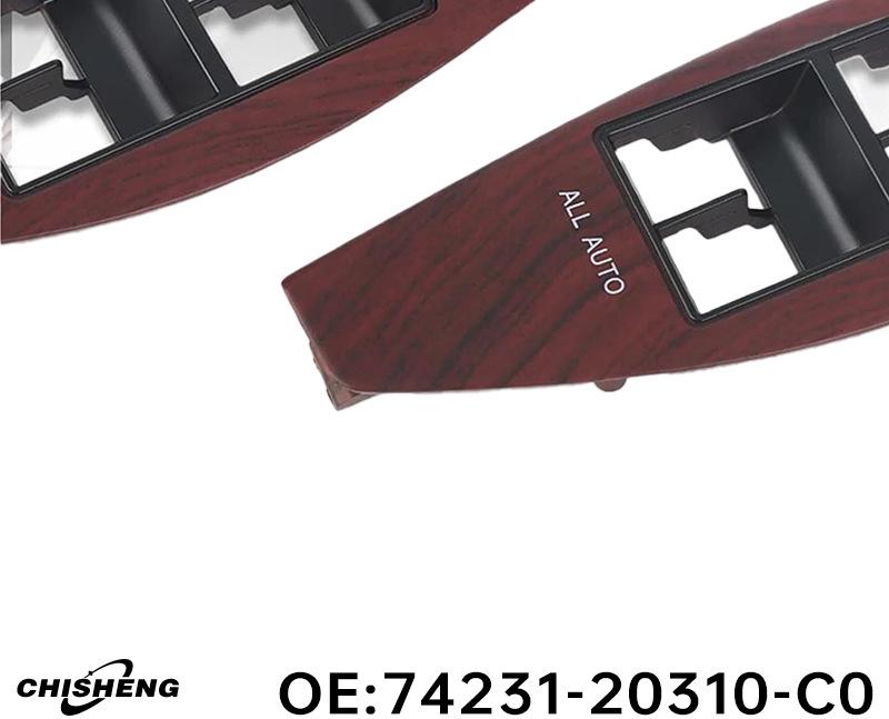 Панель ящика подлокотника передней части Toyota Avalon, под дерево (74231-20310-C0)