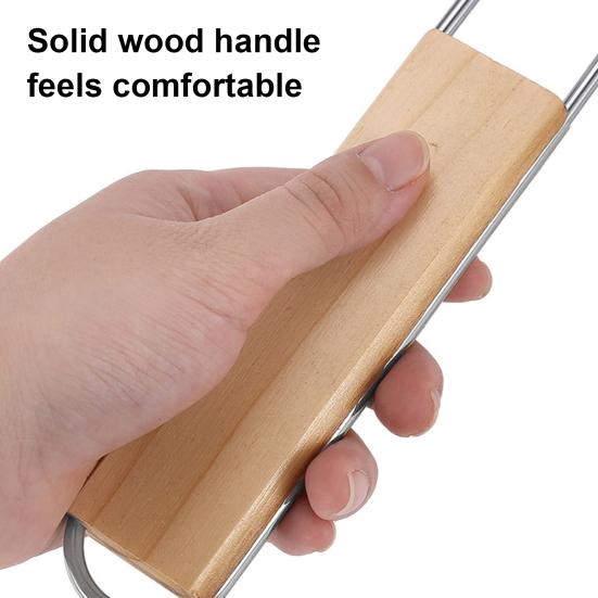 Корзина для гриля из кукурузы с деревянной ручкой, складные корзины для гриля из нержавеющей стали, стойка для барбекю на открытом воздухе для рыбы, креветок, овощей