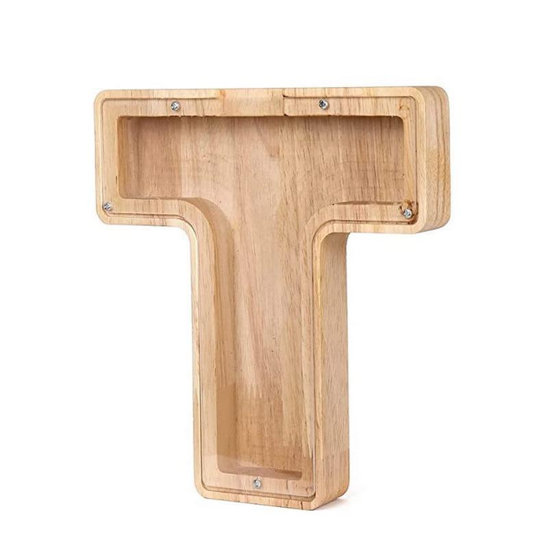 26 букв, английская копилка, деревянная коробка для экономии денег, банка для хранения монет, настольный орнамент, домашний декор, поделки, рождественский подарок