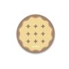 Round plaid hard diatom mud coffee tea coaster thermal insulation pad office non-slip absorbent pad
