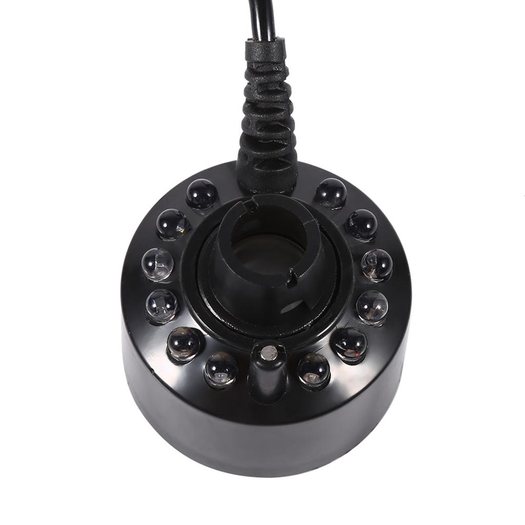 24 В увлажнитель с изменением цвета, ультразвуковой генератор тумана, распылитель для пруда, увлажнители воздуха, 12 светодиодов