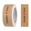 1 Roll Thank You for Your Purchase Stickers Adhesive Rectangle Gift Seal Labels for DIY Business Self-adhesive Paper Labels