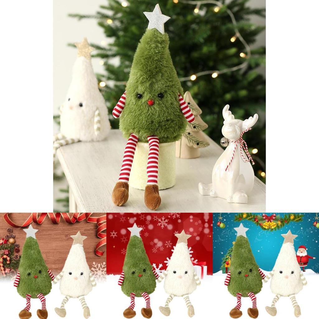 Adorable Plush Christmas Tree Doll Decoration For Home And Party Festive Decor