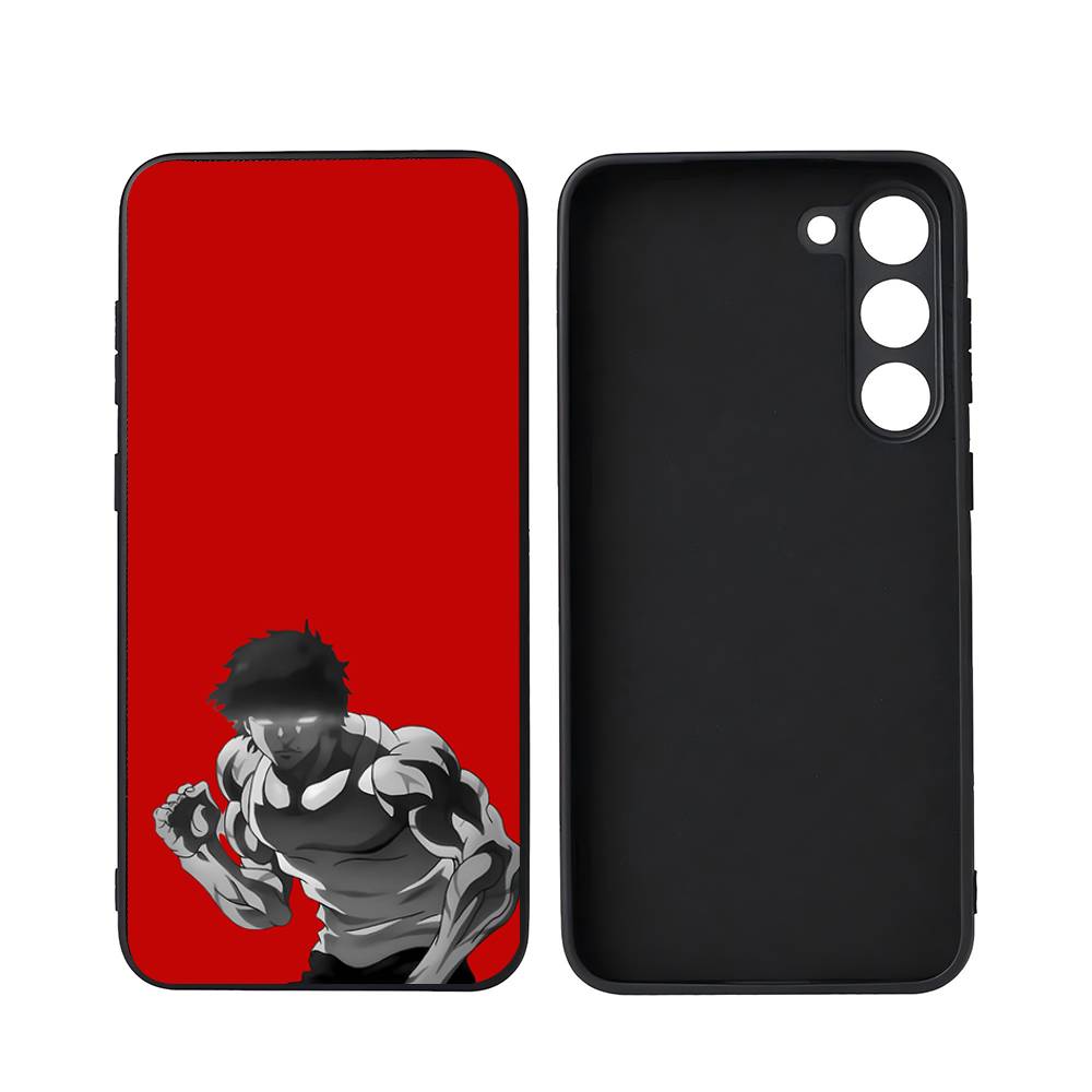 Аниме Баки Ханма Для Samsung Galaxy S23 S24 S25 Ultra S22 Plus S21 Черный Мягкий Чехол Водонепроницаемый Мягкий Чехол