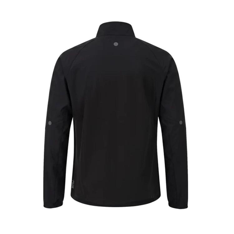 Men's ASICS Jackets Men's Black Stand Collar Moderate