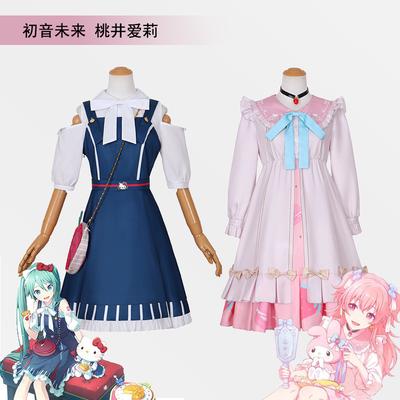 Костюм для косплея Момои Айри из игры Project Sekai, розовое платье с бантом для девочек, на Хэллоуин, карнавальная ночь, женский, мужской, костюмы для ролевых вечеринок