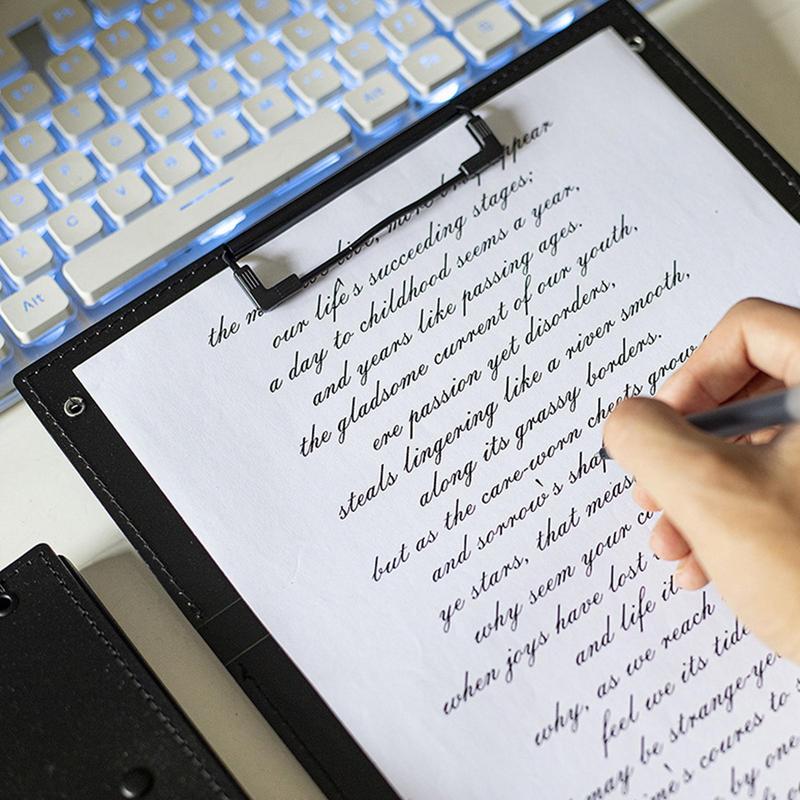 Медсестра Складной Планшет Портативные Планшеты Медсестры 24.1СМ Многофункциональный Черный Планшет с Листом Быстрой Справки Блокнот