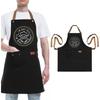 Aprons Kitchen Letters Printed Adjustable Cooking With 3 Pockets Funny