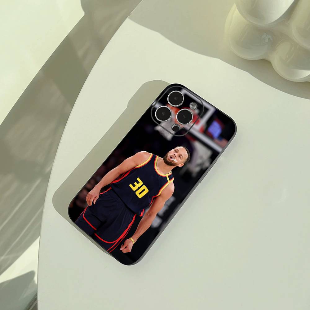 C-30- Curry Phone Case For iPhone 17,16,15,14,13,12,11 Pro Max,16Plus,XS Lightweight and practical Soft Black Cover
