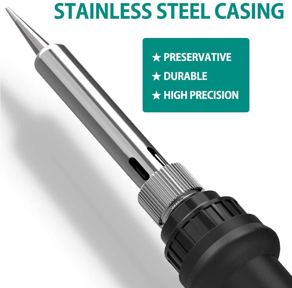 10-In-1 Portable 60W Soldering Iron Kit Heat Pencil Repair Soldering Gun Tool ON/OFF