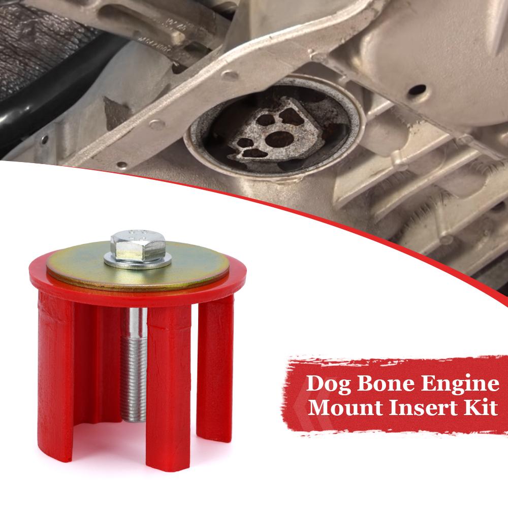 Engineering Dog Bone Engine Mount Insert Kit Street Fits FOR VW CC 09 + 2.0 TSI COLOR RED