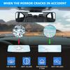 Car Rear View Mirror, 11.2" HD Clear Panoramic Convex Wide Angle Vehicle Rearview Mirror Extender To Reduce Blind Spot, Anti-Glare Clip-On Auto