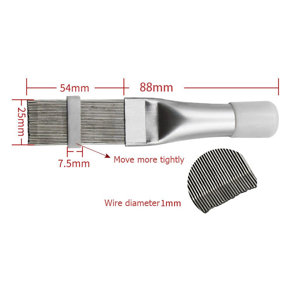 Stainless Steel Air Conditioning Fin Comb Cleaner Repair Tool for Linear Condenser