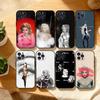 Чехол для телефона Singer M-Madonna Для iPhone17,16,15,14,13,12,Plus,Pro Max, 5G Другие Мягкий Черный Чехол
