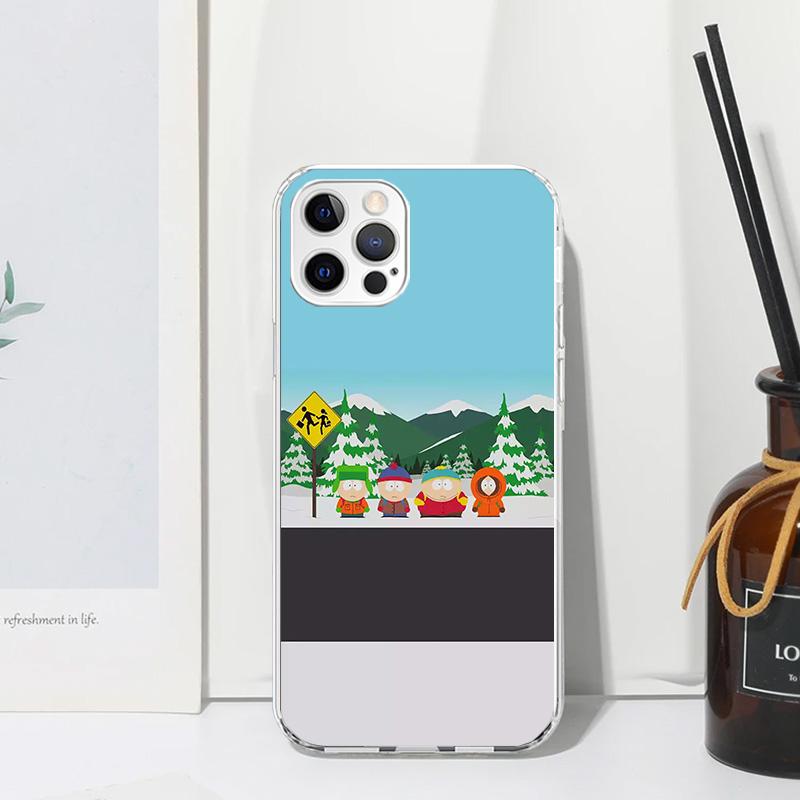 Cartoon S-South-Parkes Phone Case For Iphone 17 Air 16 15 Plus 16E 14 Pro Max 13 Mini 12 11 7 8 SE Fundas Soft Back Cover 17 Air