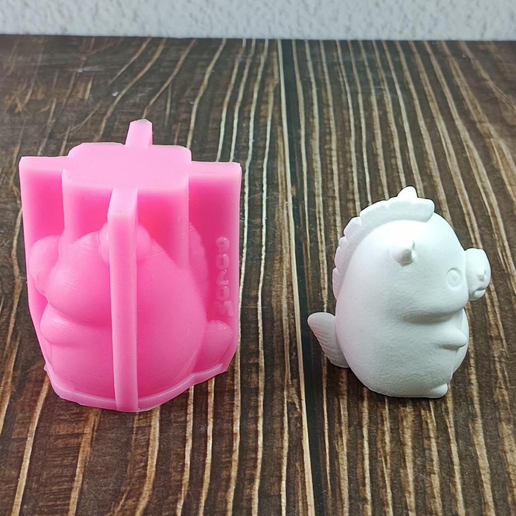 3D Donkey Candle Mould Handmade Silicone Molds Plasters Molds Ornament Molds Castings Molds Animal Molds Craft Supplies