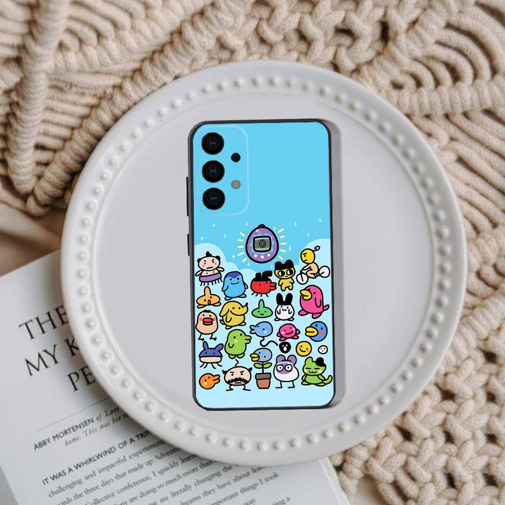 Чехол для телефона Game T-Tamagotchi K-Kuchipatchi для Samsung Galaxy A73,72,51,53,52,71,22,5G,Note,J7,8,9 Мягкий черный чехол