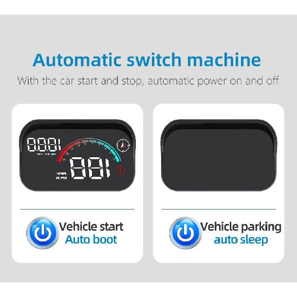 AD M22 Автомобильный GPS HUD Проекционный дисплей на лобовое стекло Универсальный цифровой GPS спидометр Проекция на стекло Автомобильный спидометр Проектор на лобовое стекло