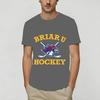 Повседневная футболка Briar U Hockey Off Campus для унисекс, с круглым вырезом, 100% хлопок, с коротким рукавом, идея для подарка, одежда