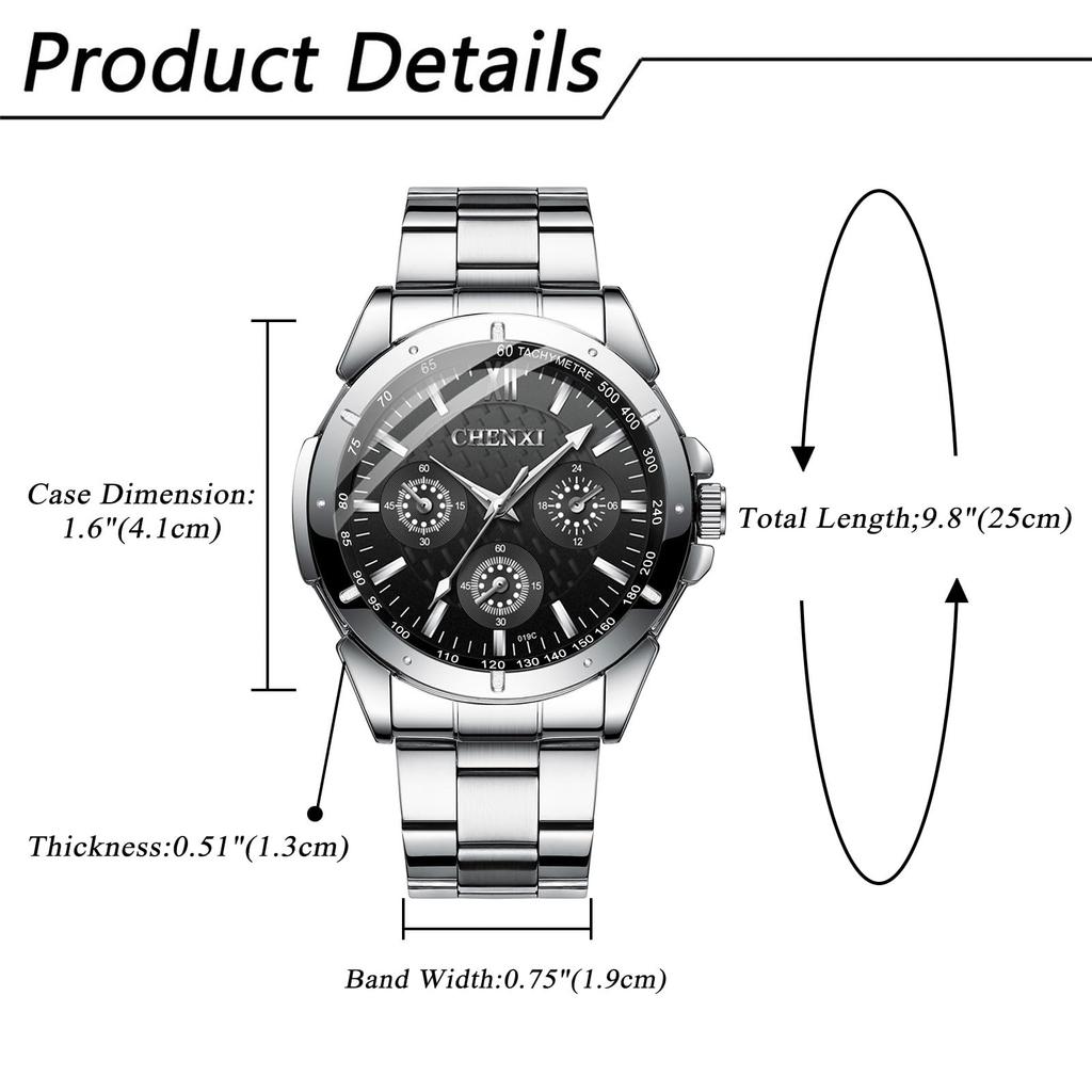 Stainless Steel Waterproof Analog Quartz Small Cute Fashion Accessory Perfect for or Her Gift Women's Watch, Silver Display, Movement, Seconds,