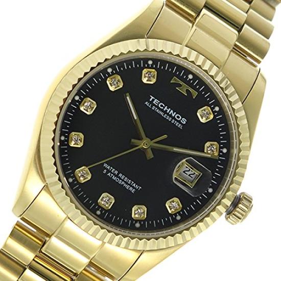 Technos quartz watch T9604GB black men's [item]