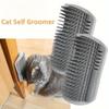 1pc Wall-Mounted Cat Self-Cleaner and Massage Comb Durable PP Material, Sturdy Construction,Selfcleaning Brush, Pet Hair Remover
