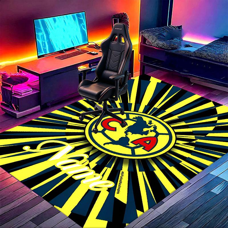 Custom Name Personalized Club America Print Carpet, Versatile Home Decor Rug, for Playroom, Apartment, Balcony, Entryway, Hallway Gift