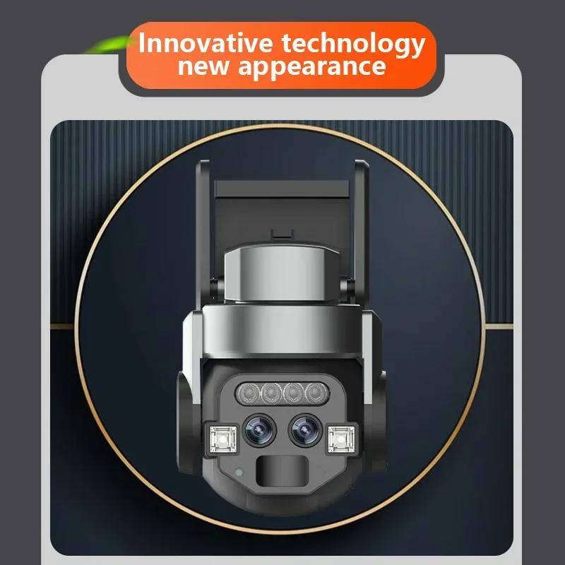 LS VISION ЕС 6-мегапиксельная камера с двойным объективом HD 10-кратный зум Открытый PTZ WIFI AI Обнаружение мобильных устройств Интеллектуальное отслеживание Цветной свет Мониторинг ночного видения
