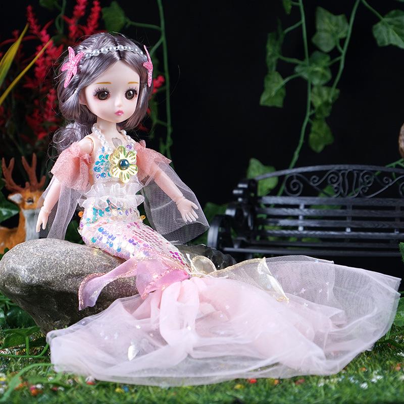 Музыкальная кукла принцесса русалочка для девочек, идеальный подарок от Night Market