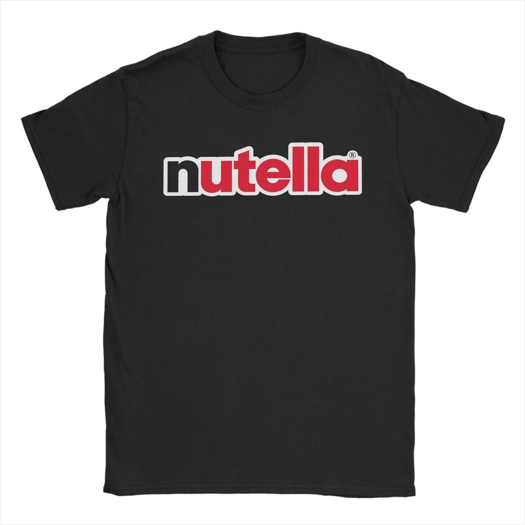 Футболка с логотипом Nutella Пляжные хлопковые футболки для унисекса Модная футболка с рисунком Короткий рукав Уличная одежда Футболки