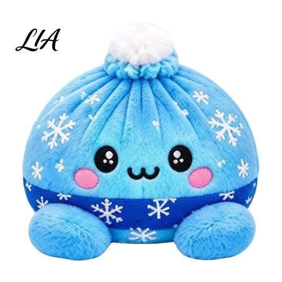Anxiety Relief Squeeze Toys Giant Dumpling Plush Pillow, Cute Stuffed Steamed Bun Toy, Soft Plushies for Stress Management Food